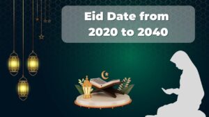 Eid Date from 2020 to 2040